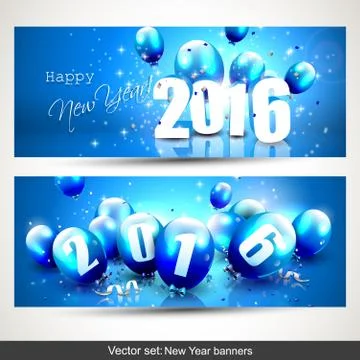 Happy New Year 2016 Illustrazione stock