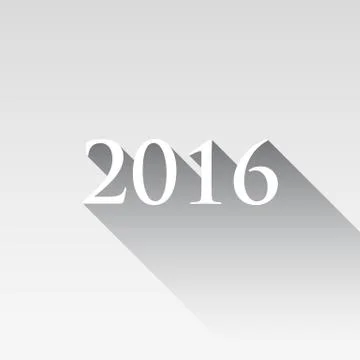 Happy New Year 2016 message Illustrazione stock