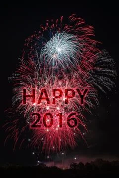 Happy New Year 2016 Stock Photos