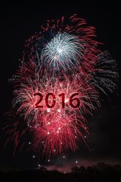 Happy New Year 2016 Stock Photos