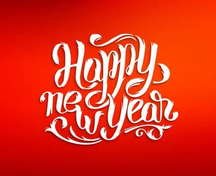 Happy New Year 2016 vector greeting card Stock Illustration