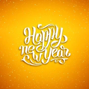 Happy New Year 2016 vector greeting card Stock Illustration