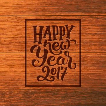 Happy New Year 2016 vector greeting card Stock Illustration