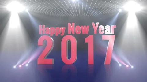Happy new year 2017 generic RED Stock Footage 68798770