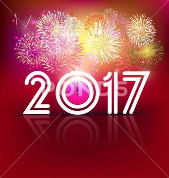Happy New Year 2017 Holiday Background