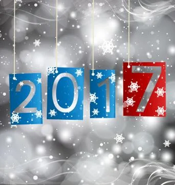 Happy New Year 2017 Stock Illustration