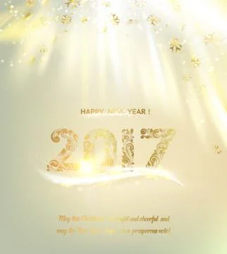 Happy new year 2017 Stock Illustration