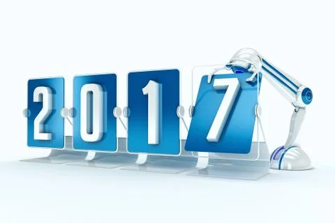 Happy new year 2017 Stock Illustration