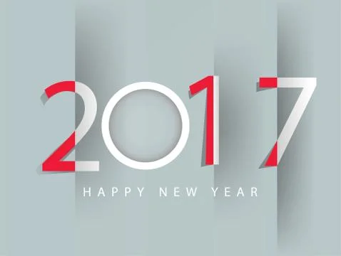 Happy new year 2017 Stock Illustration
