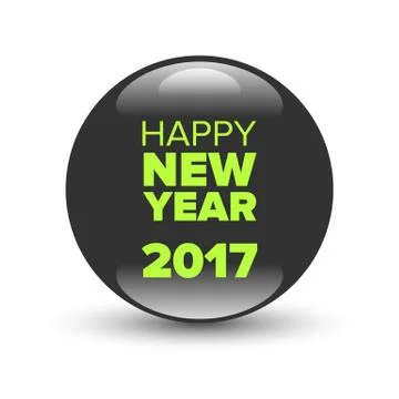Happy New Year 2017 Stock Illustration