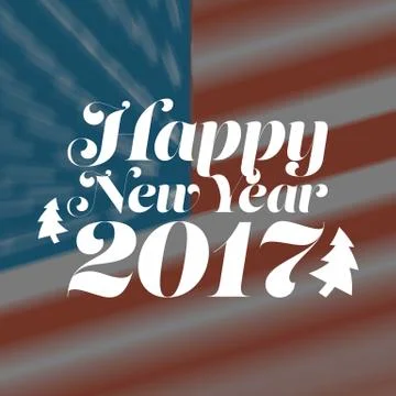 Happy New Year 2017 Stock Illustration