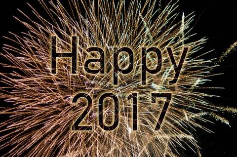 Happy New Year 2017 Stock Photos