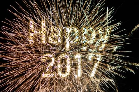 Happy New Year 2017 Stock Photos