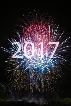 Happy New Year 2017 Stock Photos