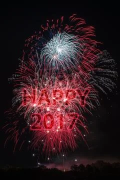 Happy New Year 2017 Stock Photos