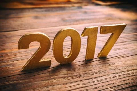 Happy New Year 2017 Stock Photos