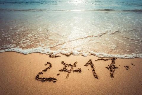 Happy New Year 2017. Stock Photos