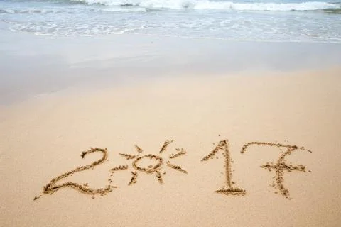 Happy New Year 2017. Stock Photos