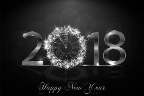 Happy New Year 2017. Vector background Stock Illustration