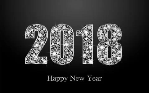 Happy New Year 2017. Vector background Stock Illustration