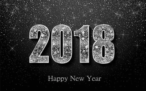 Happy New Year 2017. Vector background Stock Illustration