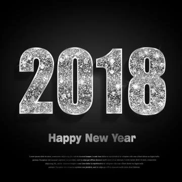 Happy New Year 2017. Vector background Stock Illustration