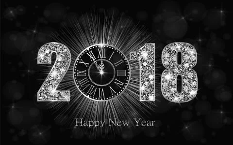 Happy New Year 2017. Vector background Stock Illustration