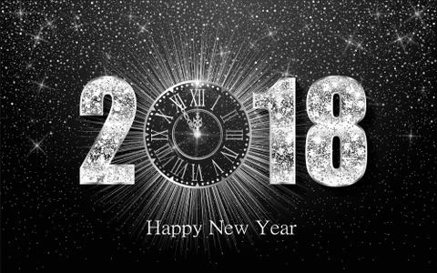 Happy New Year 2017. Vector background Stock Illustration