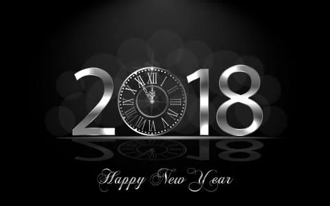 Happy New Year 2017. Vector background Stock Illustration