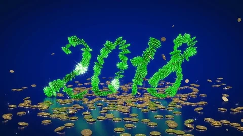 Happy New Year 2018 Stock Footage 83649861