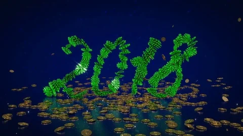 Happy New Year 2018 Stock Footage 83649873