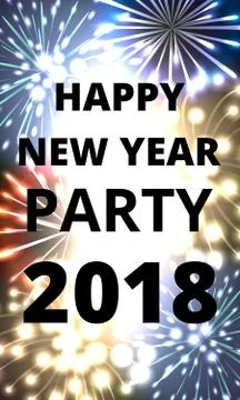Happy New Year 2018 Illustrazione stock