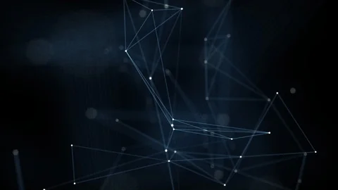 Happy New Year 2020 Countdown Futuristic Blue Light Glowing Line Neon Stock Footage 121433884