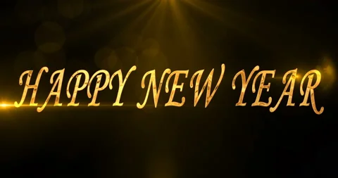 Happy New Year. 2020. Text greeting and wishes. 4K video Stock Footage 113687896