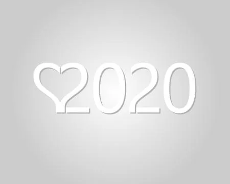 Happy New Year 2020. Vector New Year illustration. Brochure design template,  Stock Illustration