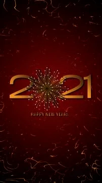 Happy New Year 2021 background Stock Illustration