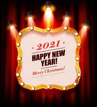 Happy new year to 2021. Stock Illustration