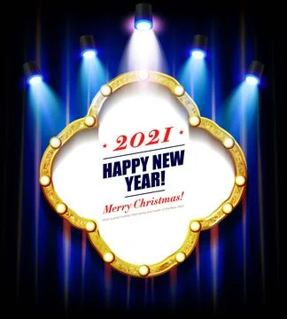 Happy new year to 2021. Stock Illustration