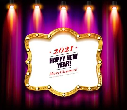 Happy new year to 2021. Stock Illustration