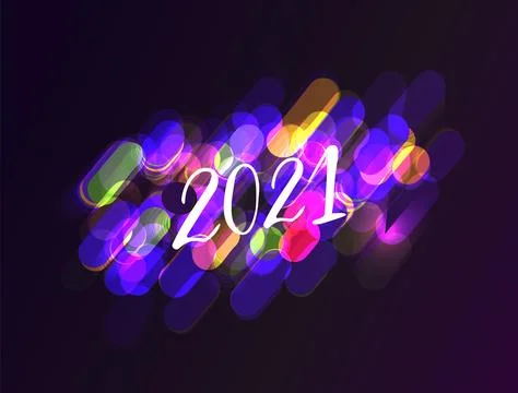 Happy new year 2021 Stock Illustration