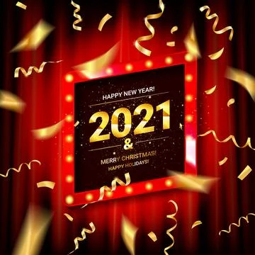 Happy new year 2021 Stock Illustration