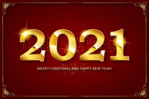 Happy new year 2021 Stock Illustration