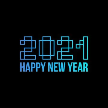 Happy new year 2021 vector background. Cover of card for 2021 . Modern style  Иллюстрация
