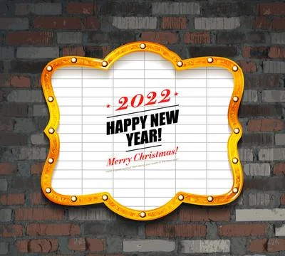Happy New Year 2022 Stock Illustration