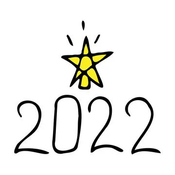 Happy New Year 2022. Vector illustration. Stock Illustration