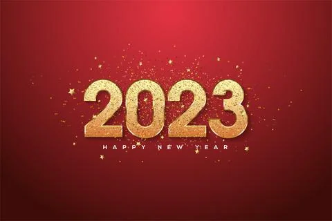 Happy new year 2023 Stock Illustration