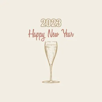 Happy new year 2023 vector illustration Stock Illustration