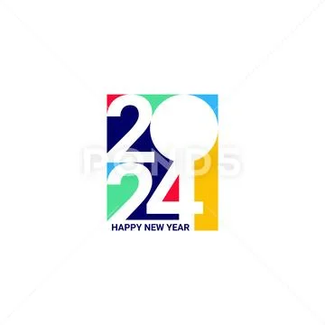 Happy New Year 2024 calendar Template