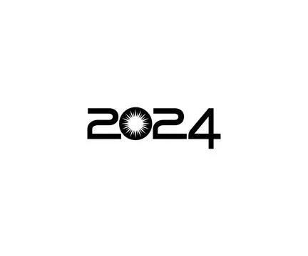 Happy New Year 2024 Stock Illustration
