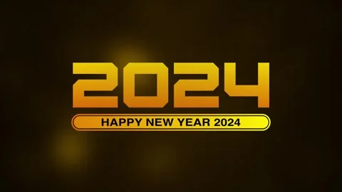 Happy New Year 2024 progress bar on soft abstract background. New year loading b Stock Footage 318385900
